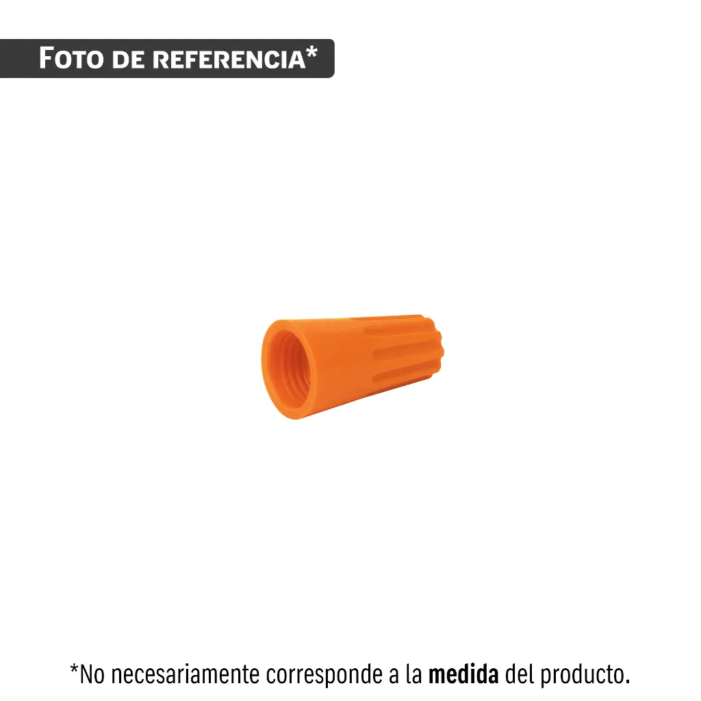 Bolsa con 10 capuchones p/cable calibre 16 a 14 AWG, VOLTECK CAPU-1416
