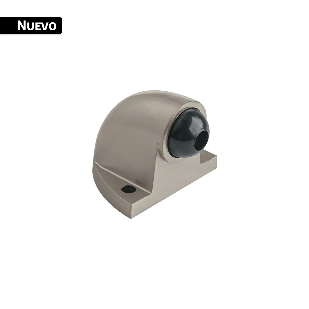 Tope tipo codo para puerta, níquel satín, HERMEX TOCO-4