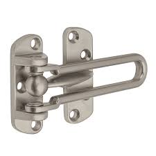 Pasador abatible para puerta, acabado níquel satín, HERMEX PAAB-4