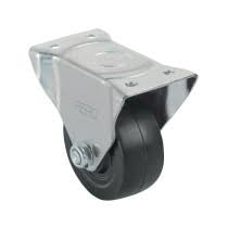 Rodaja hule 4', placa fija con balero, carga 60kg, FIERO RO-1145