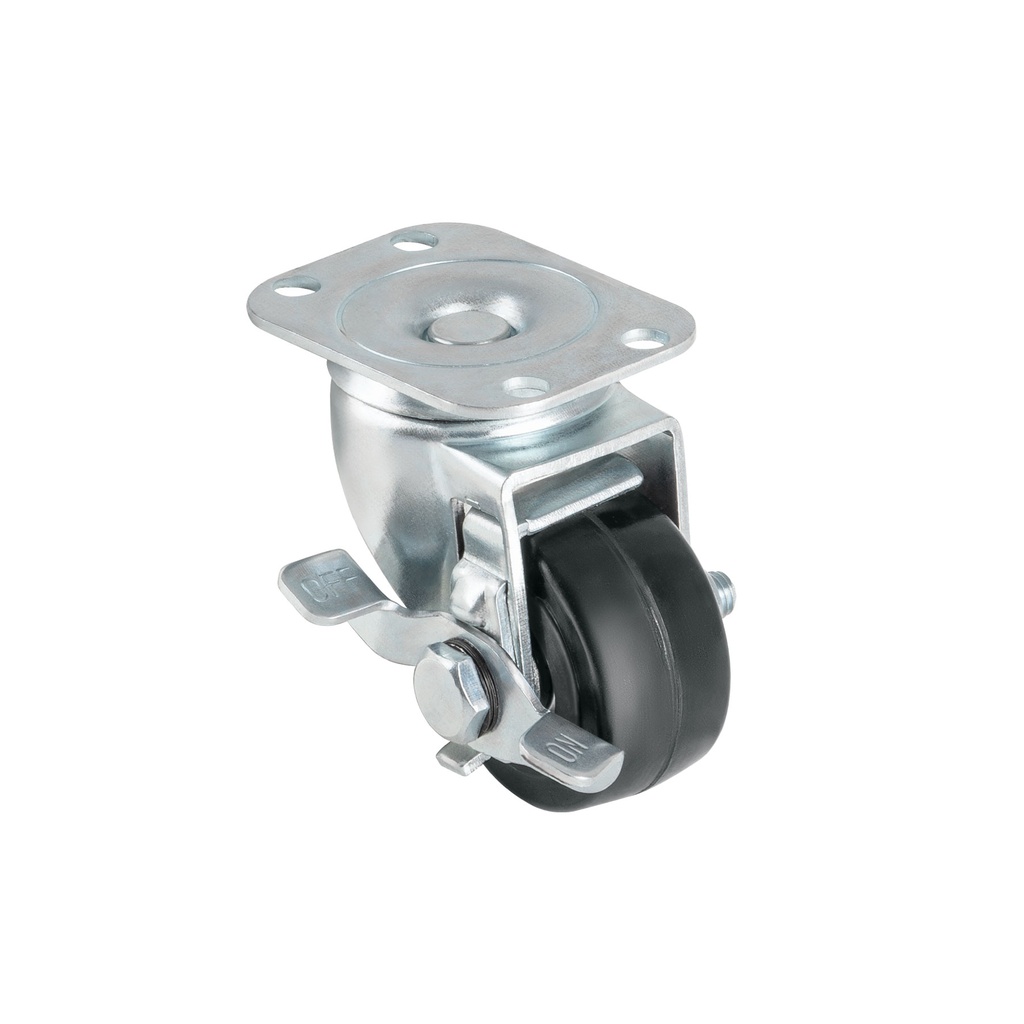 Rodaja hule 4', placa giratoria con freno, balero, 50kg RO-1516