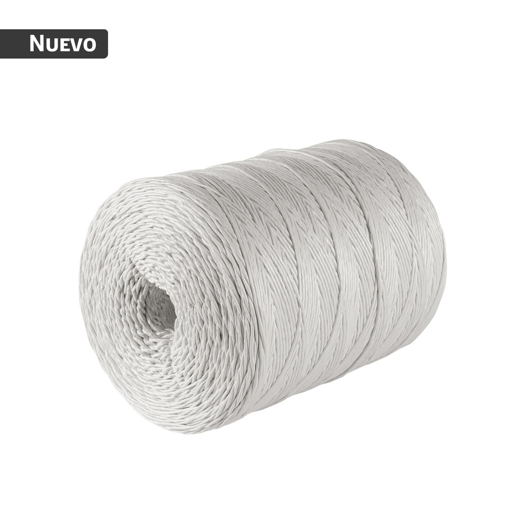 Rollo de rafia de 1500 m color blanco calibre 3 g/m, FIERO RAF-345