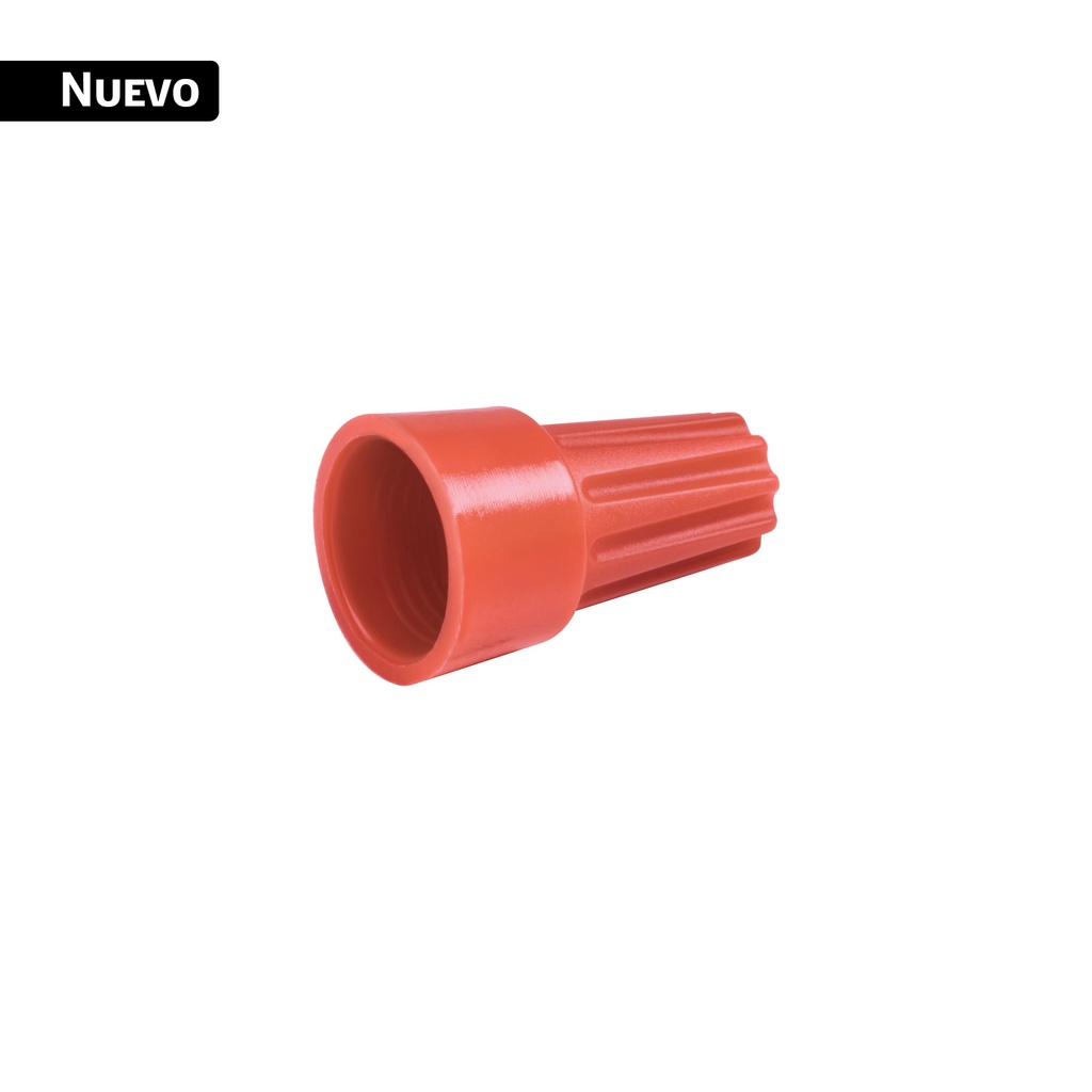 Bolsa con 10 capuchones p/cable calibre 10 a 8 AWG, VOLTECK CAPU-0810