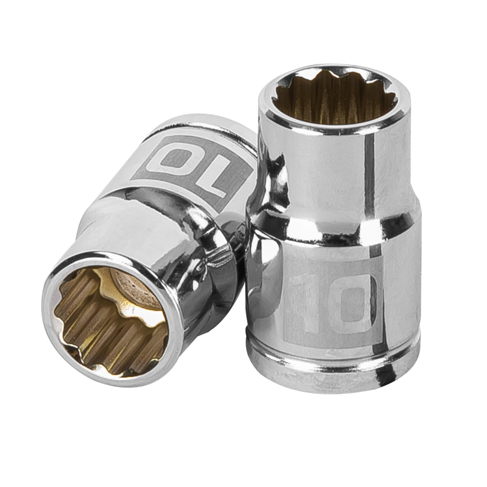 Dado de 10 mm, 12 puntas, cuadro 3/8', TRUPER D-3810-M