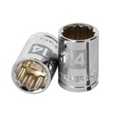 Dado de 14 mm, 12 puntas, cuadro 3/8', Truper D-3814-M