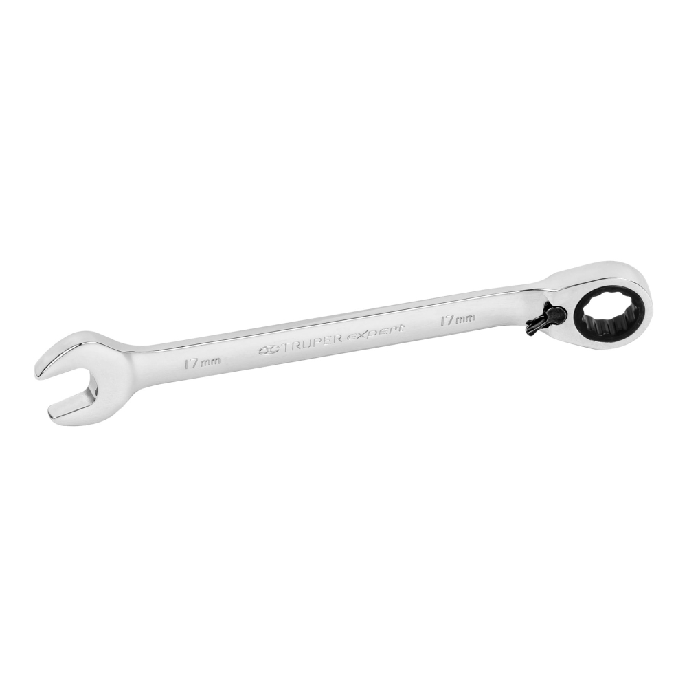 Llave combinada matraca reversible 17mmx223 mm largo, EXPERT LL-2017MXR