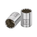 Dado de 13 mm, 12 puntas, cuadro 1/4', TRUPER D-1413-BM