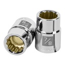 Dado de 7/8', 12 puntas, cuadro 3/4', TRUPER D-3428