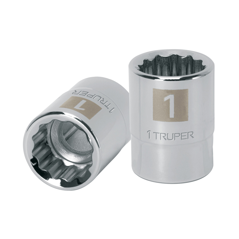 Dado de 1', 12 puntas, cuadro 3/4', TRUPER D-3432