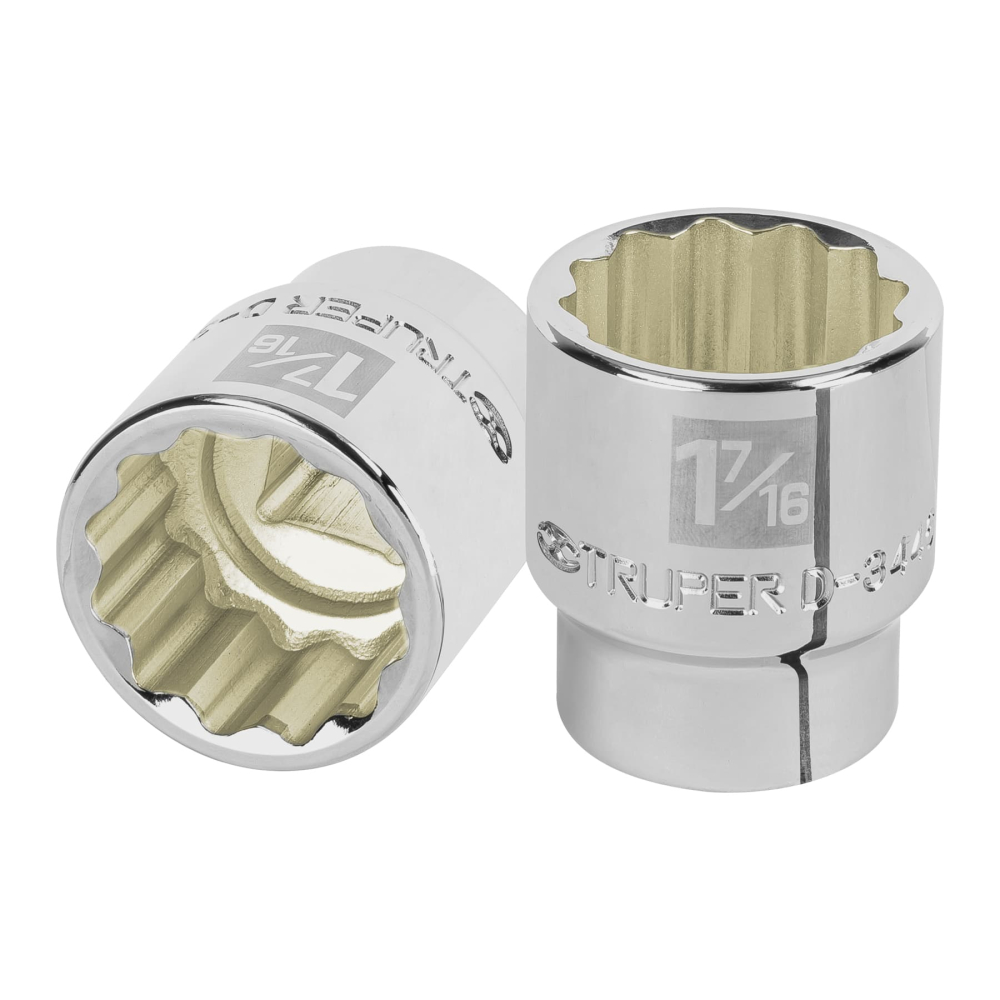 Dado de 1-7/16', 12 puntas, cuadro 3/4', TRUPER D-3446