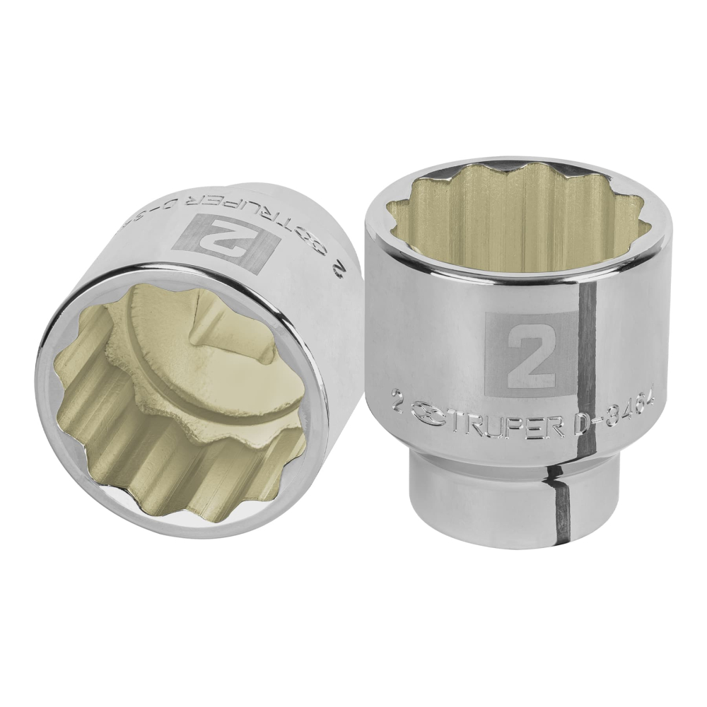 Dado de 2', 12 puntas, cuadro 3/4', TRUPER D-3464