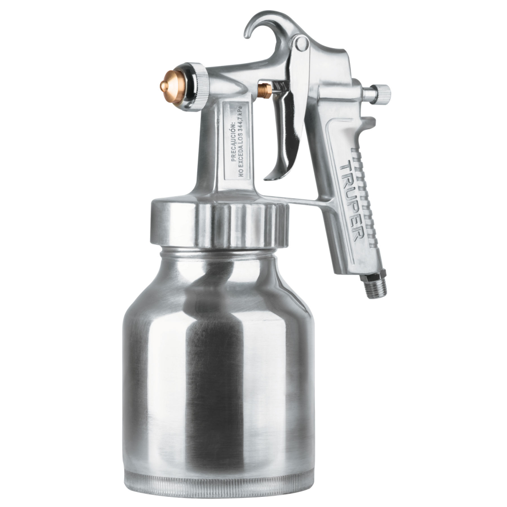 Pistola p/pintar baja presión, 1.5 mm, pulida, entrada inf PIPI-200