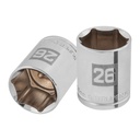 Dado de 26 mm, 6 puntas, cuadro 1/2', TRUPER D-1226-M