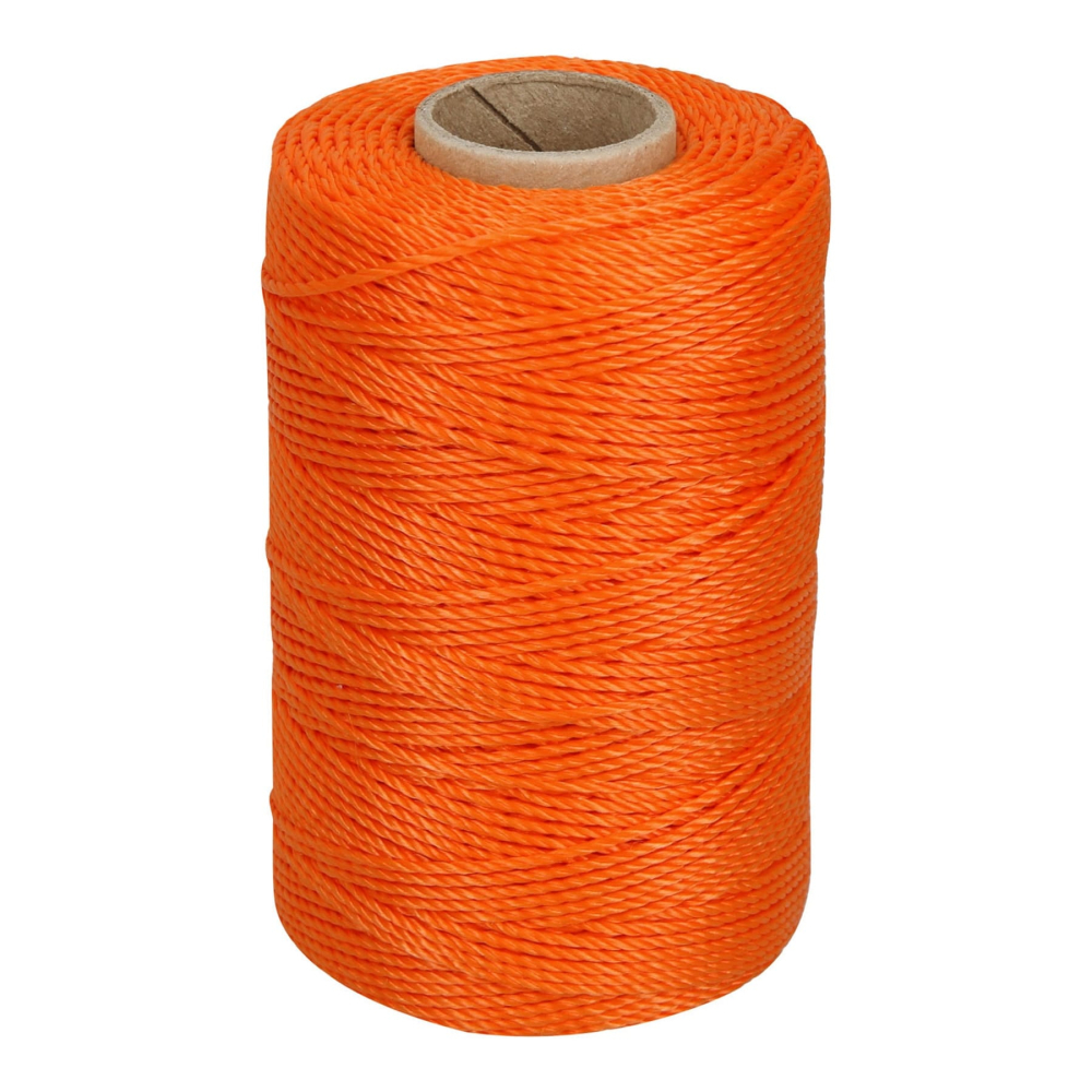 Carrete con 165 m de hilo para albañil naranja, TRUPER HIL-165N