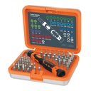 Desarmador de precisión con 42 puntas intercambiables JOY-43