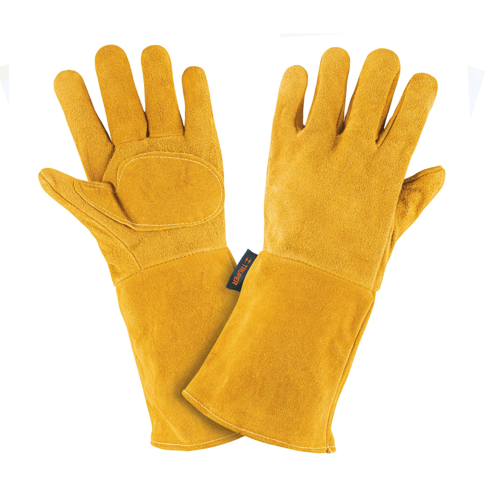 Guantes de carnaza, largos, unitalla, TRUPER GU-525