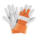 Guantes de carnaza y loneta, unitalla, TRUPER GU-235
