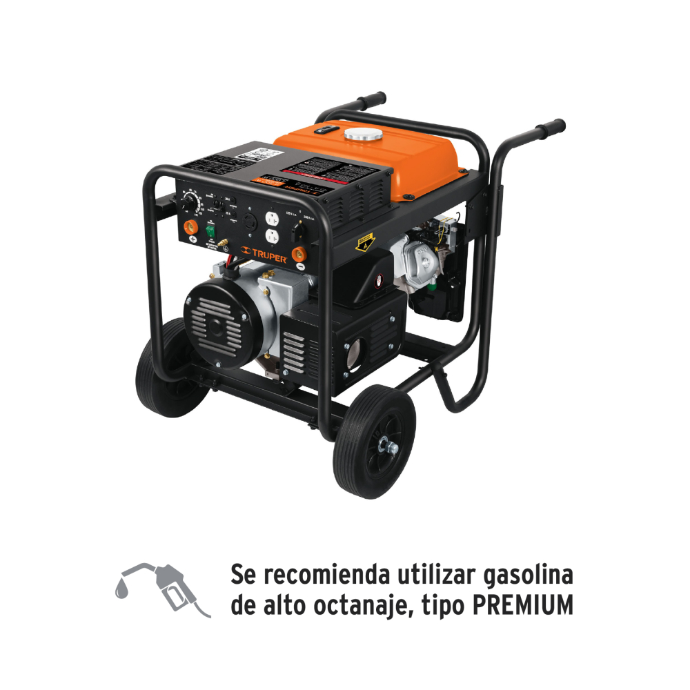Soldadora a gasolina 145 A con generador, TRUPER SOT-145G