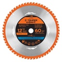 Disco sierra 12' para madera, 60 dientes centro 1', Expert ST-1260EX