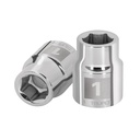 Dado de 1', 6 puntas, cuadro 3/4', TRUPER D-3432-H