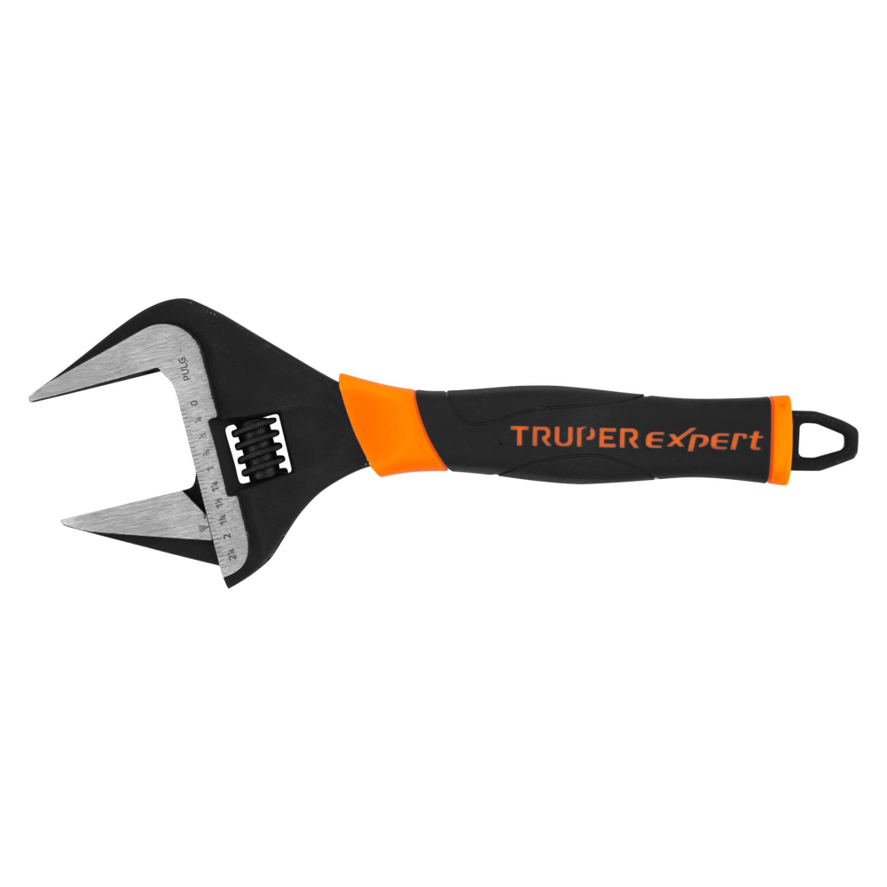 Llave ajustable (perico) 12' boca ancha Comfort Grip, EXPERT PET-12XA