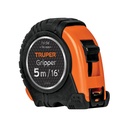 Flexómetro Gripper contra impactos 5 m cinta 19 mm, TRUPER FH-5M