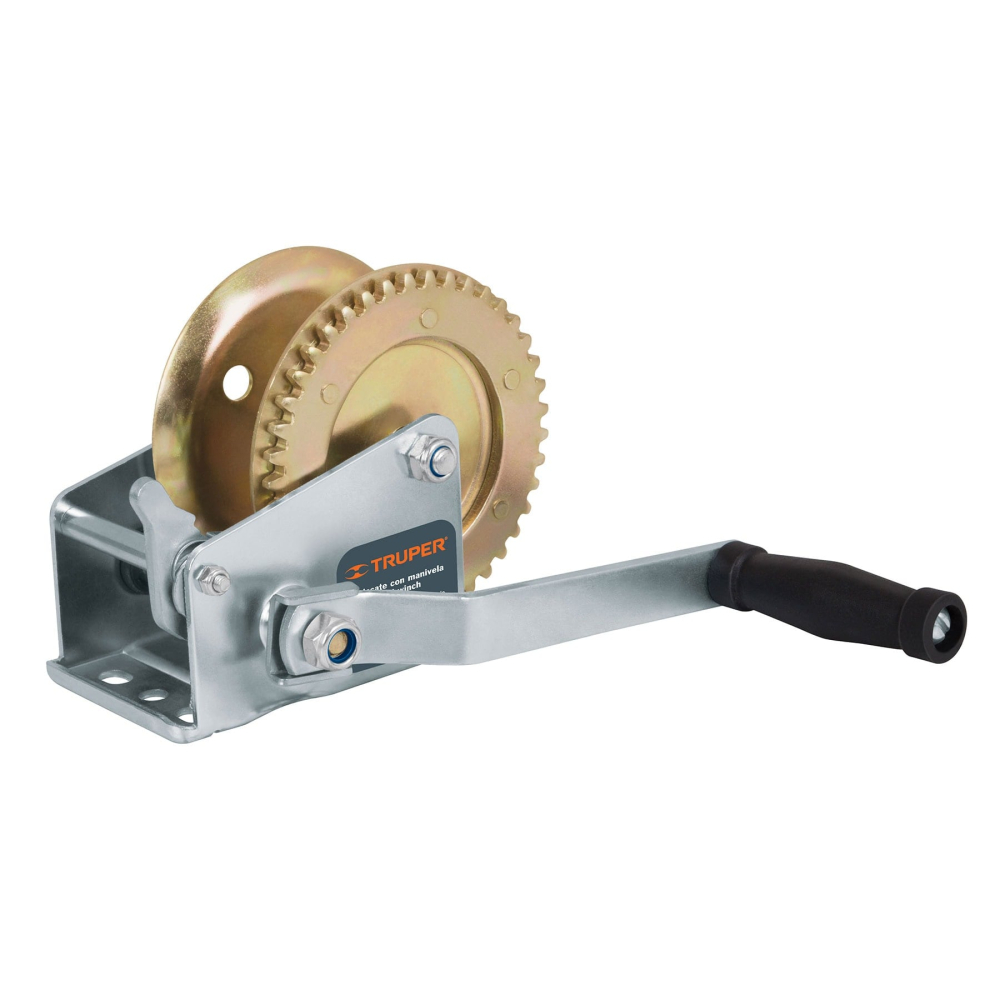 Malacate de manivela 540 kg sin cable, TRUPER MAW-54