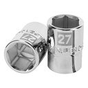 Dado de 27 mm, 6 puntas, cuadro 3/4', TRUPER D-3427-M