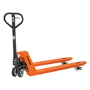 Patín traspaleta 2 ton con ruedas de hule/poliuretano PAT-2HU