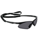 Lentes seguridad deportivo gris antiempaño, cordón ajustable LESP-SN