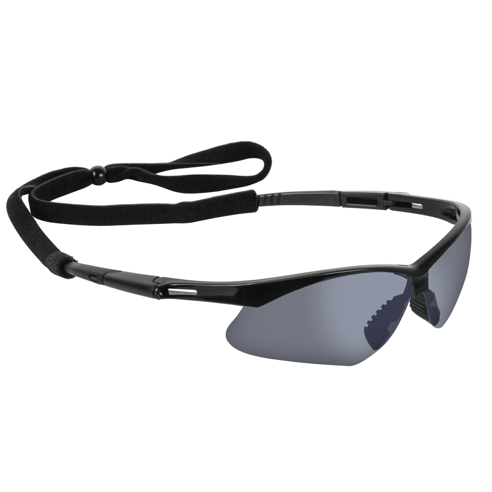 Lentes seguridad deportivos espejo plata, cordón ajustable LESP-EP