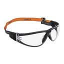 Lentes de seguridad, transparente con banda elástica, Active LEDE-ST-R