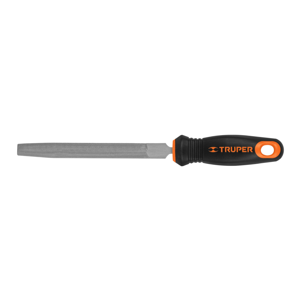 Lima media caña bastarda 6' con mango Comfort Grip, TRUPER LMCB-6T