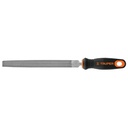 Lima media caña bastarda 8' mango doble inyección, TRUPER LMCB-8T