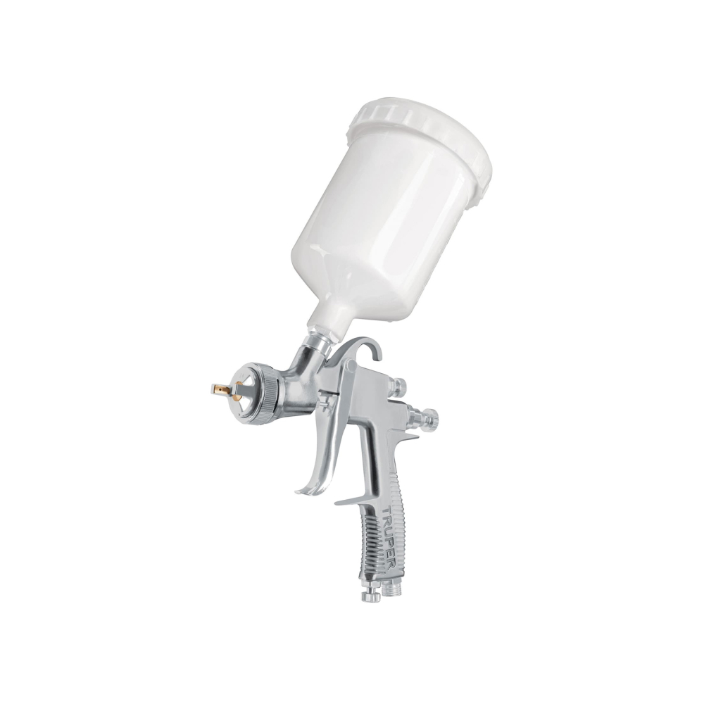 Pistola para pintar LVLP vaso plástico, 2.0 mm, TRUPER PIPI-452