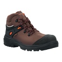 Bota de seguridad café, #30 casquillo de aramida, TRUPER ZC-430C