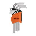 Juego 7 llaves allen mm punta hexagonal con organizador ALE-7M