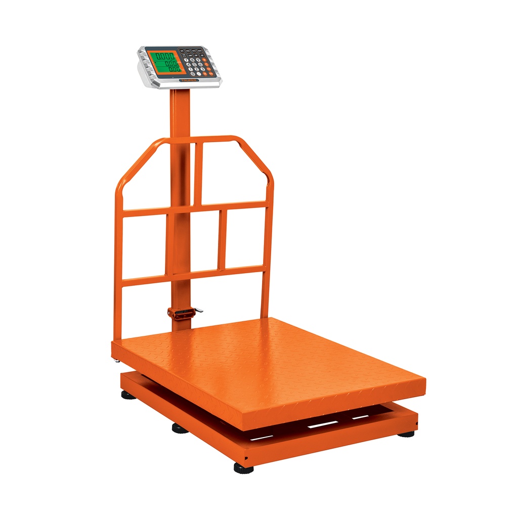 Báscula electrónica de plataforma, plegable, 600 kg, TRUPER BAS-600PLA