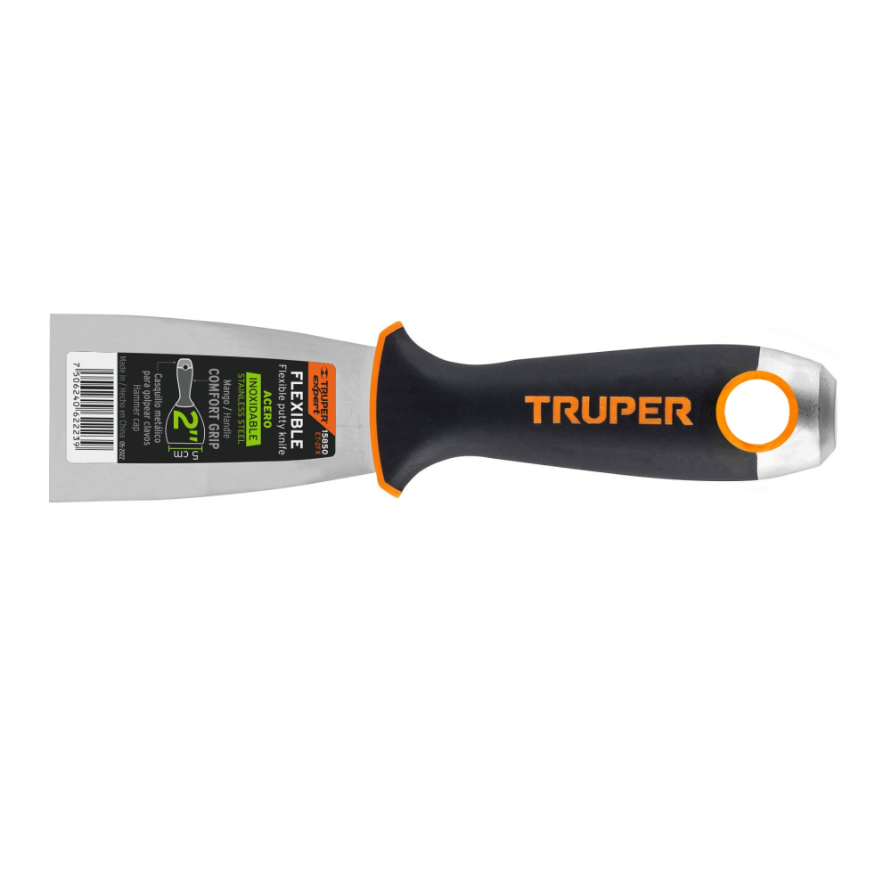 Espátula flexible 2' acero inoxidable, Comfort Grip, EXPERT ET-2FX