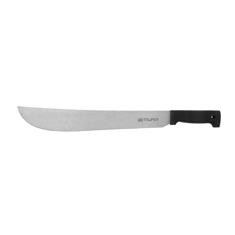 Machete estándar 16' cacha negra inyectada, TRUPER T-460-16B