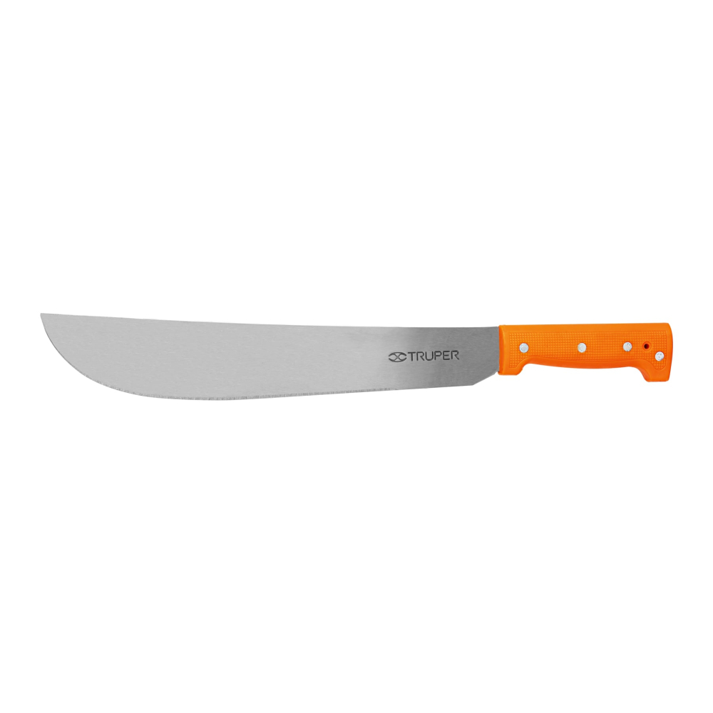 Machete estándar 14' cacha naranja remachada, TRUPER T-460-14P
