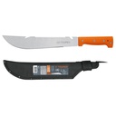 Machete rambo 12',cacha remachada naranja, con funda, TRUPER T-460-12X