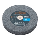 Rueda abrasiva p/esmeril 6'x25mm, óxido aluminio, grano 36 PIES-6136