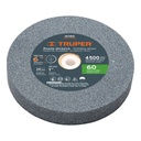 Rueda abrasiva p/esmeril 6'x25mm, óxido aluminio, grano 60 PIES-6160