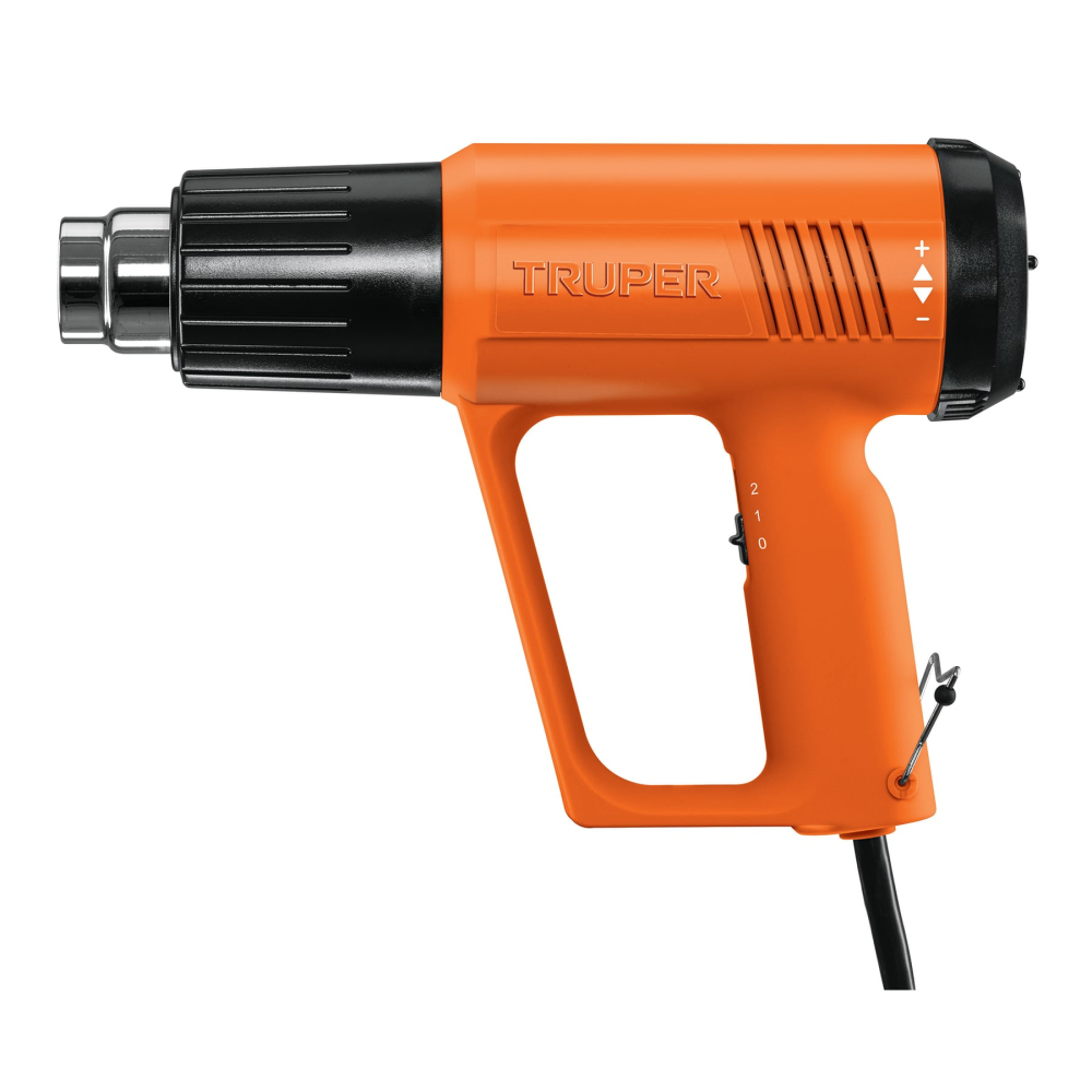 Pistola de calor 2000W con 9 accesorios, TRUPER PRO PISCA-A