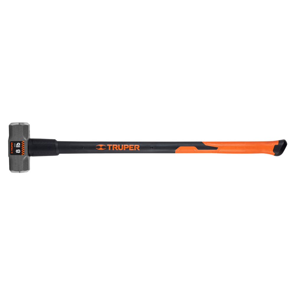Marro octagonal 8 lb, mango fibra de vidrio 36', TRUPER MD-8F