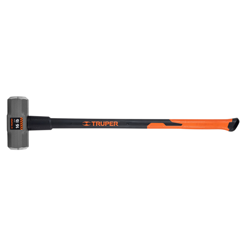 Marro octagonal 16 lb, mango fibra de vidrio 36', TRUPER MD-16F