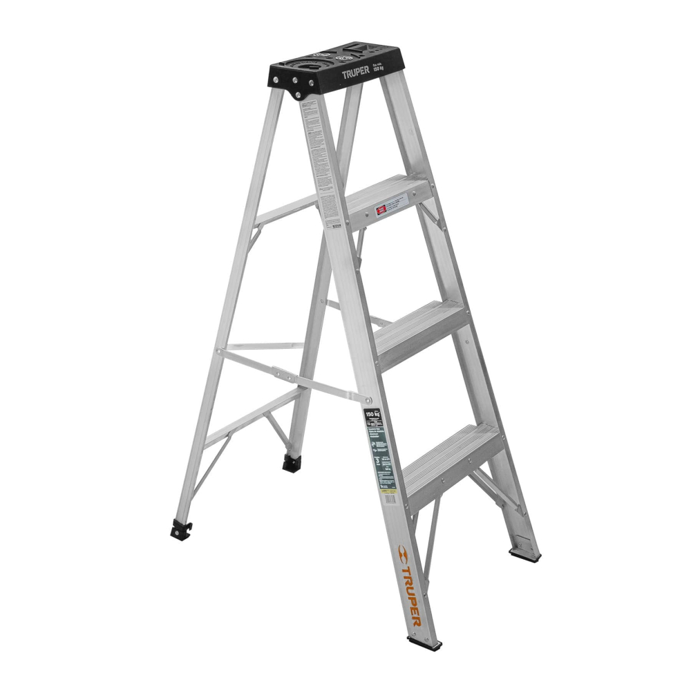 Escalera de tijera, tipo III, 3 peldaños, TRUPER EST-33