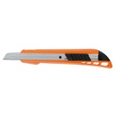 Cutter 9 mm reforzado de plástico con alma metálica, TRUPER CUT-5