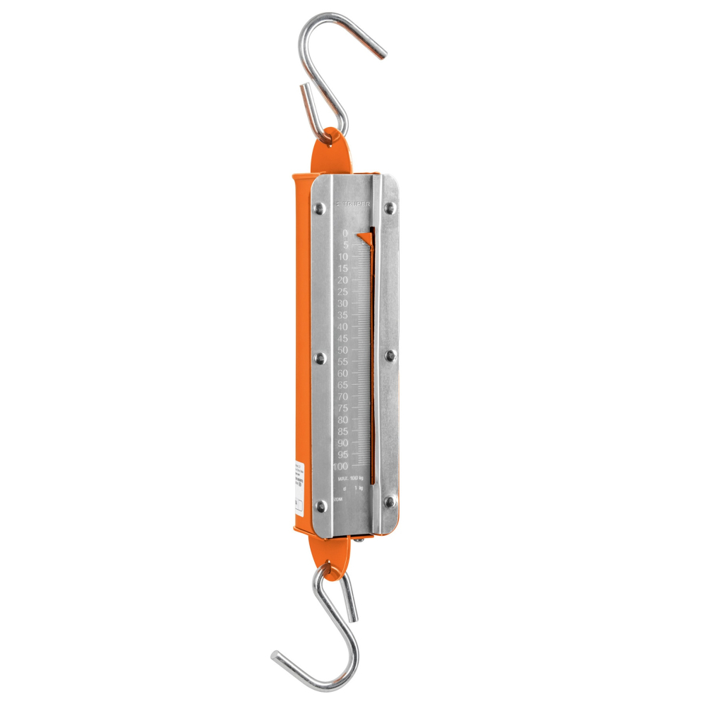 Báscula capacidad 100 kg romana de resorte, TRUPER BAS-100R